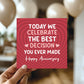 Anniversary Card For Him Her BEST DECISION YOU EVER MADE Funny