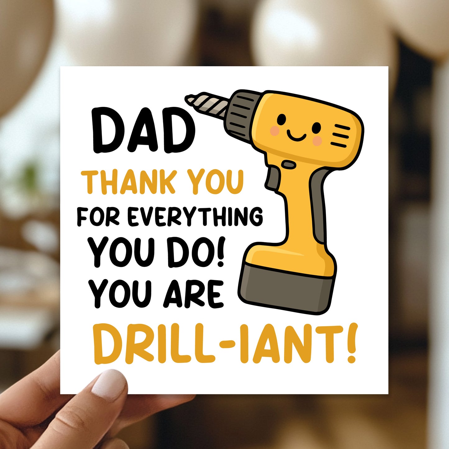 Funny DIY Handyman Dad Card For Fathers Day Birthday Novelty