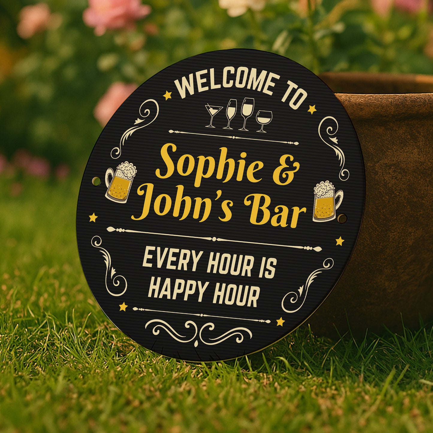 Personalised Bar Sign For Home Bar Outside Acrylic Bar Signs