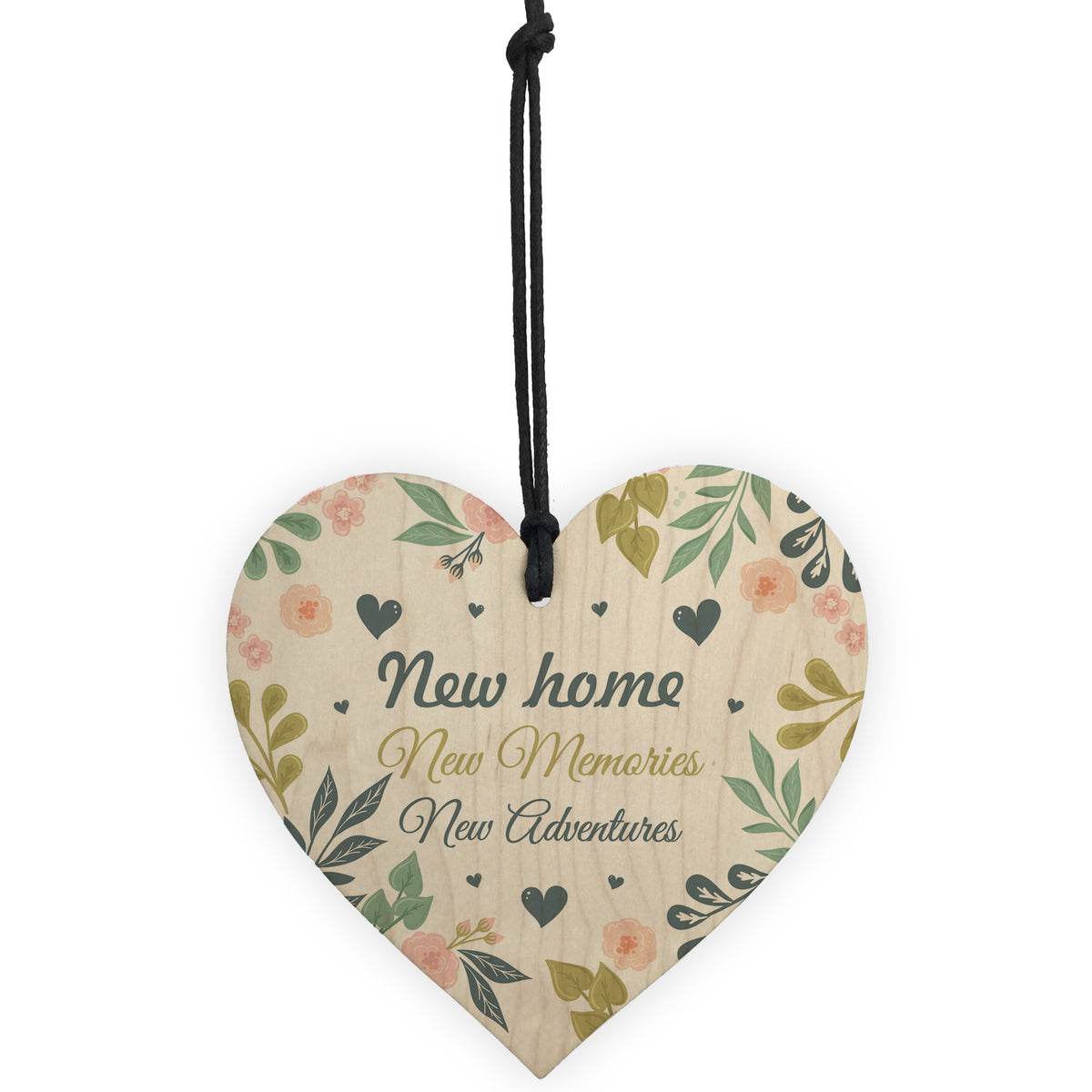 new home card and heart congratulations keepsake, house warming