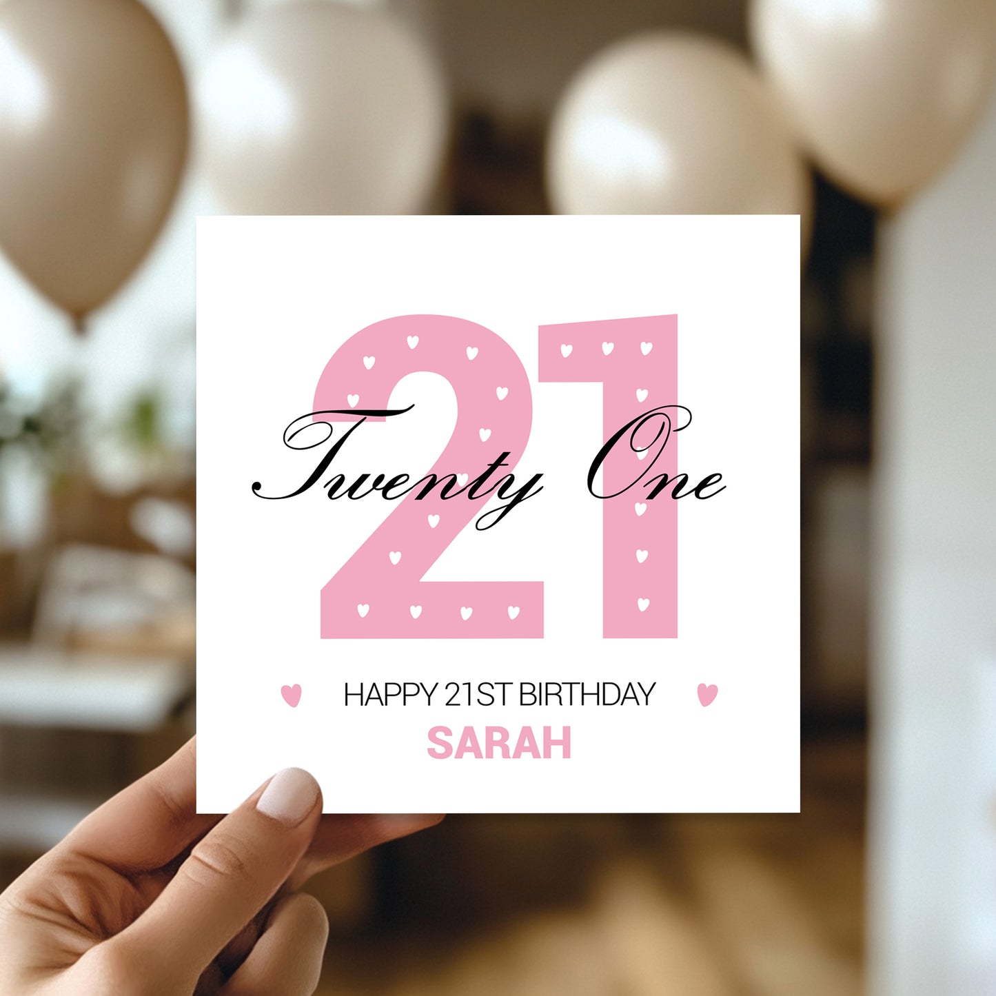 ERSONALISED 21st Birthday Card For Daughter Granddaughter Niece