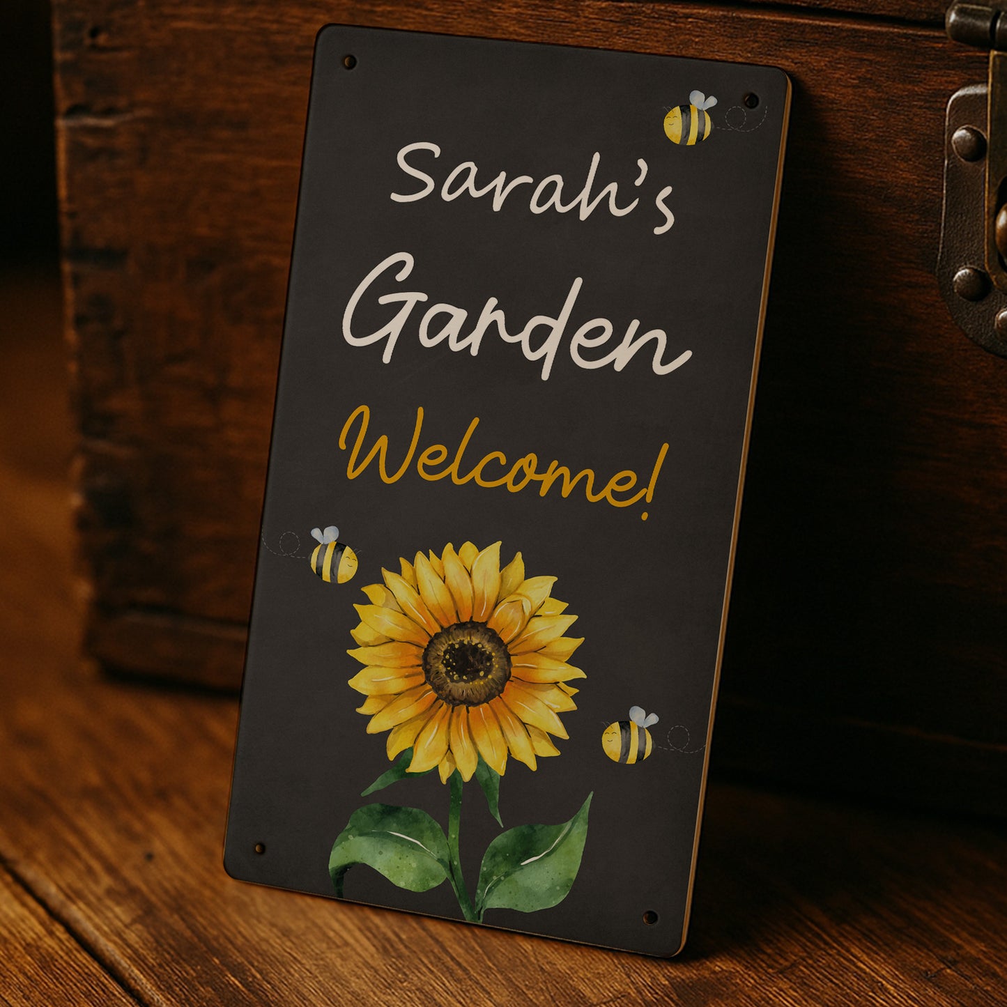 Personalised Garden Sign For Outside WELCOME Sign For Garden