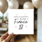 1st Valentines As My Fiance Card Fiance Valentines Card