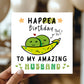 Funny Happy Birthday Card For Husband With Kraft Envelope