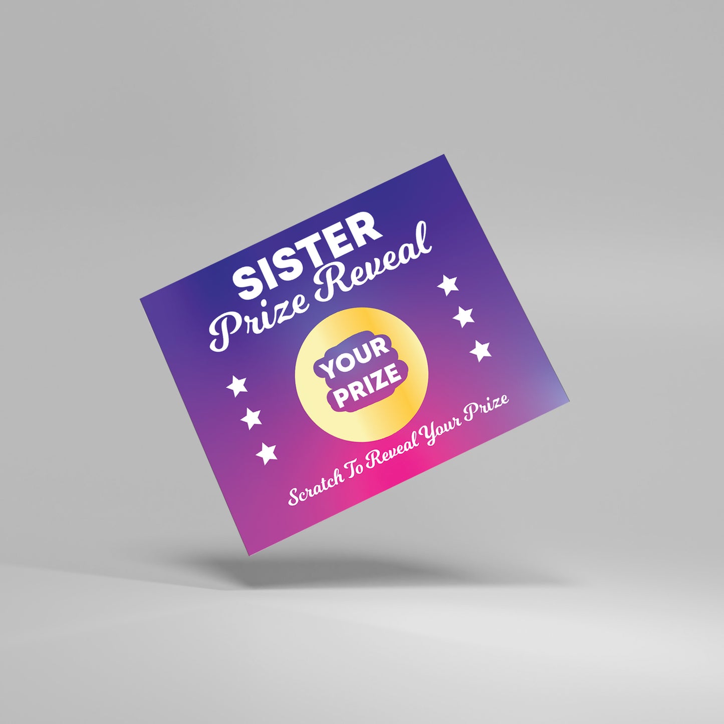 Sister Scratch Card Gift Reveal For Birthday Sister Card
