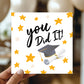 Graduation Card For Daughter Son YOU DID IT Card With Envelope