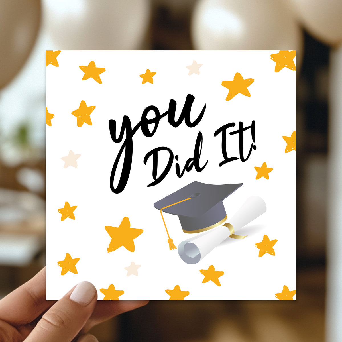Graduation Card For Daughter Son YOU DID IT Card With Envelope