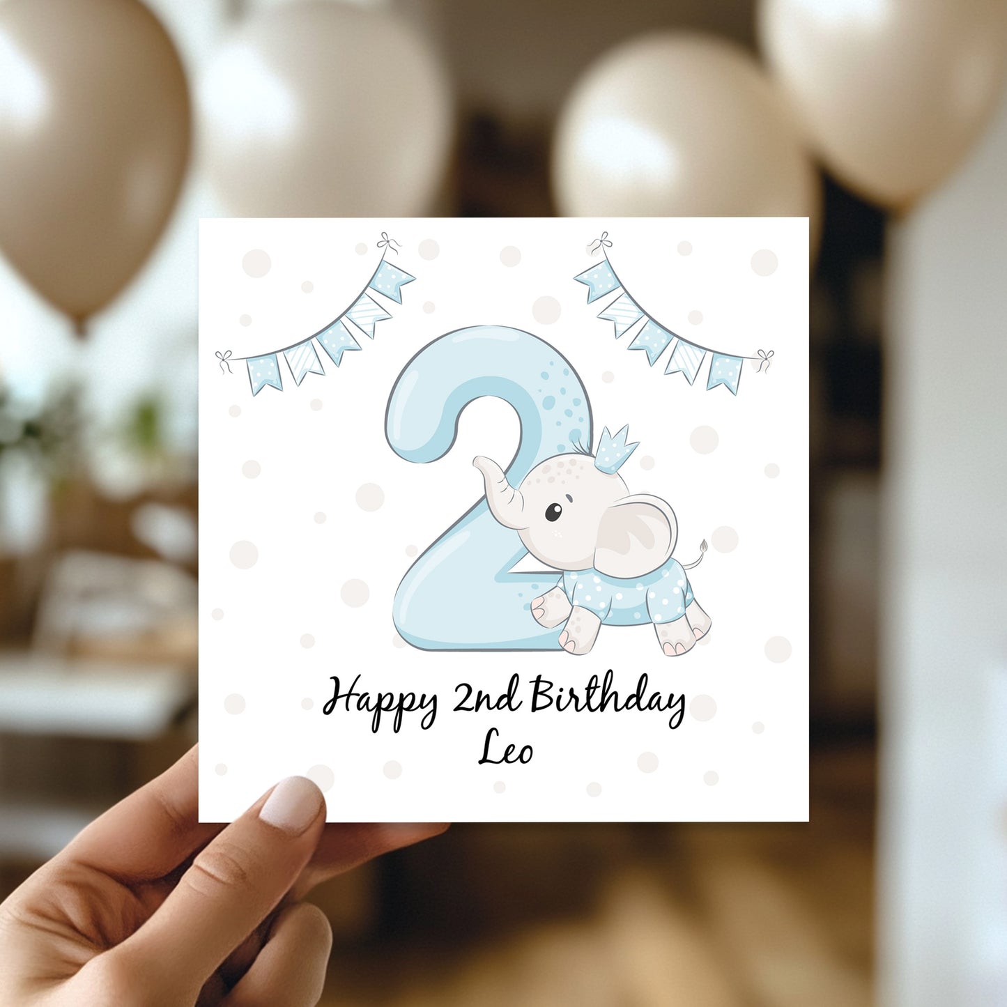 Personalised 2nd Birthday Card For Boy Son 2nd Birthday Card