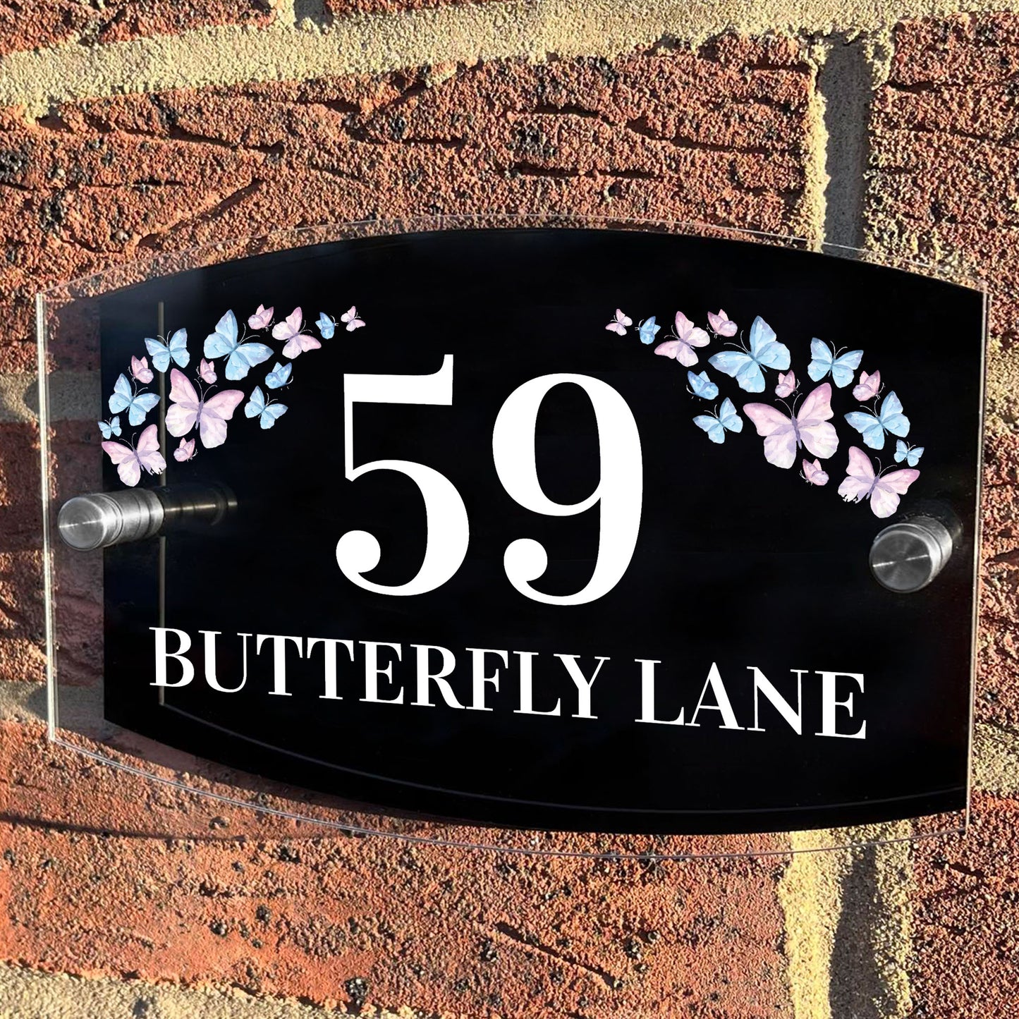 House Numbers Plaques Contemporary Personalised House Signs Door