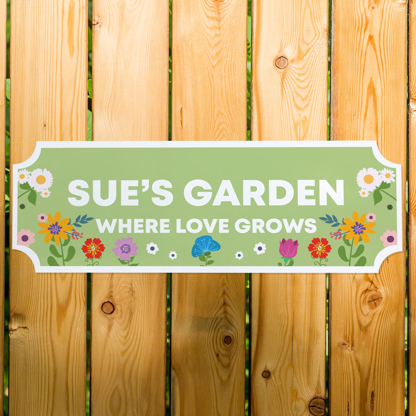 Personalised Garden Welcome Sign Outdoor Garden Shed Yard Plaque