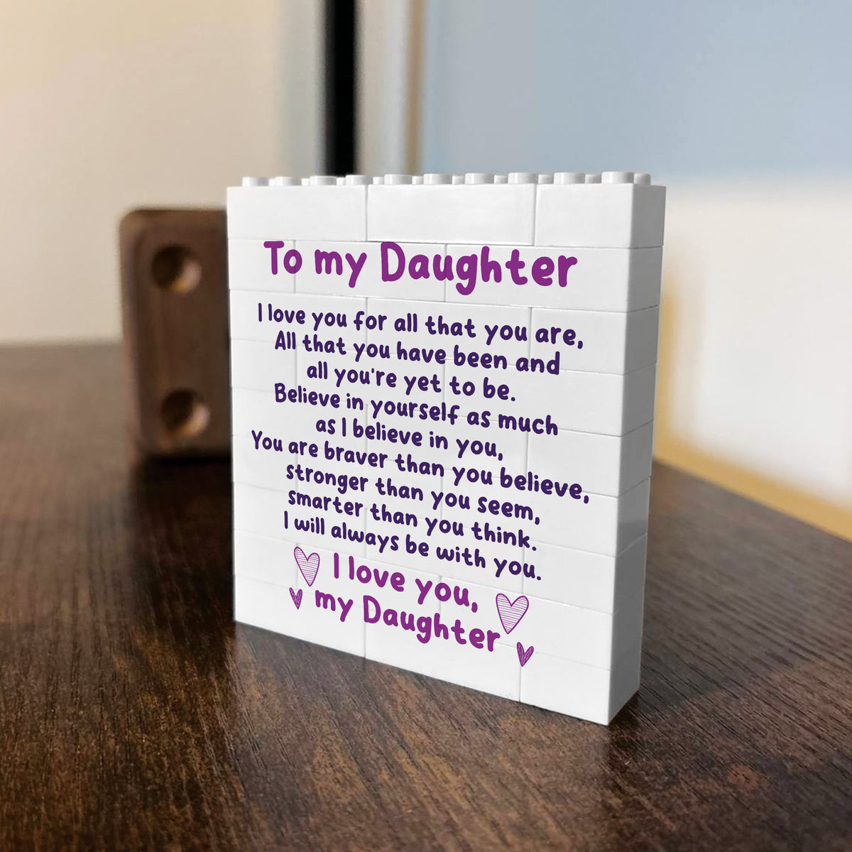 Daughter Sentimental Gift Poem Building Block Daughter Gift Idea