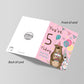 Youre 5 Today Birthday Card Fifth Birthday Card For Daughter