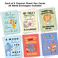 Teacher Thank You Cards Multipack of 6 Greeting Cards Pack