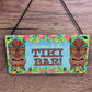 Welcome To The Tiki Bar Sign For Home Bar Hanging Wall Door Sign