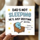 FUNNY Dad Card For Fathers Day Hes Just Resting His Eyes Humour