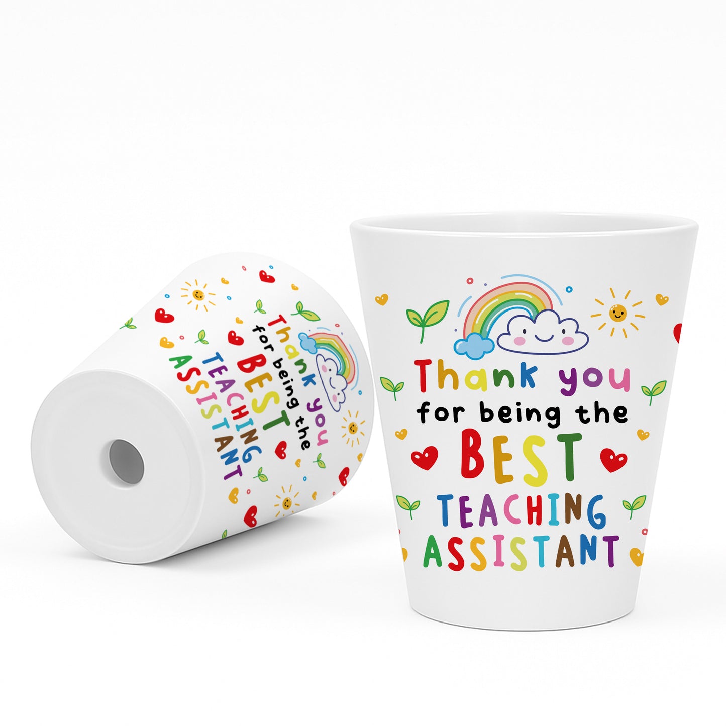 BEST TEACHING ASSISTANT GIFT Plant Pot 10cm x 9cm Thank You Gift
