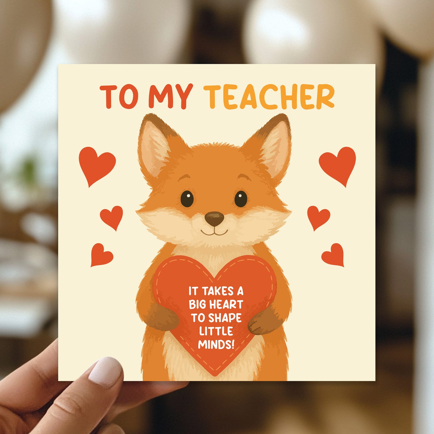 Teacher Appreciation Thank You Cards Thank You Greeting Card