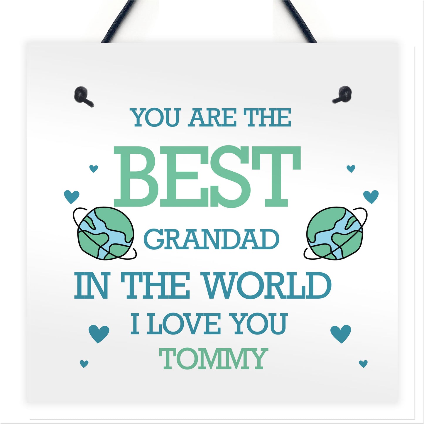Best Grandad Personalised Plaque Gift For Birthday Fathers Day