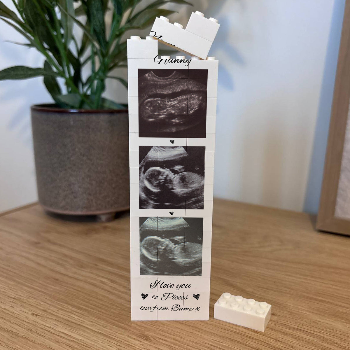 Personalised Nanny Gift From Bump Brick Photo Block Puzzle