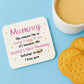 Gifts For Mummy MUMMY COASTER Mummy Birthday Gift From Daughter