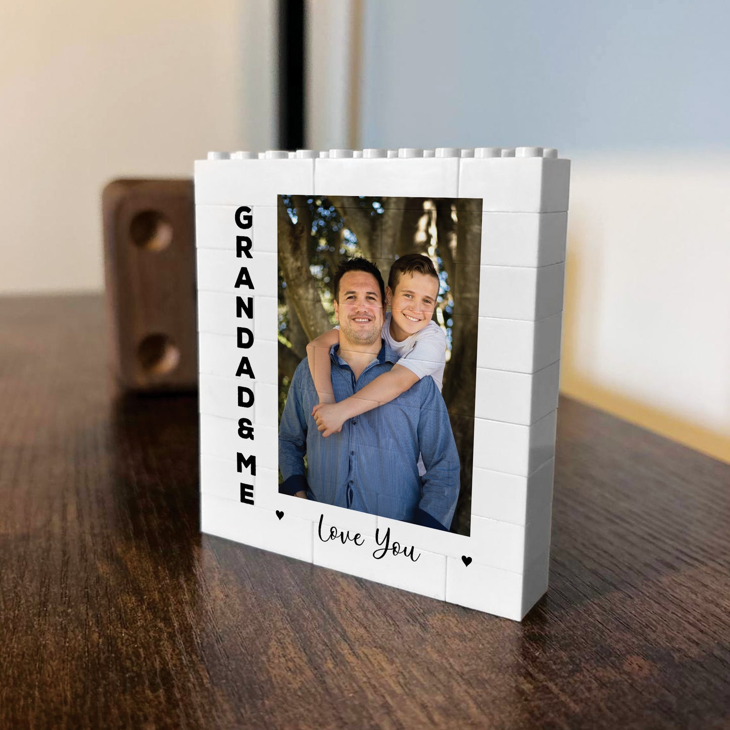 Personalised Gift For Grandad For Birthday Photo Block