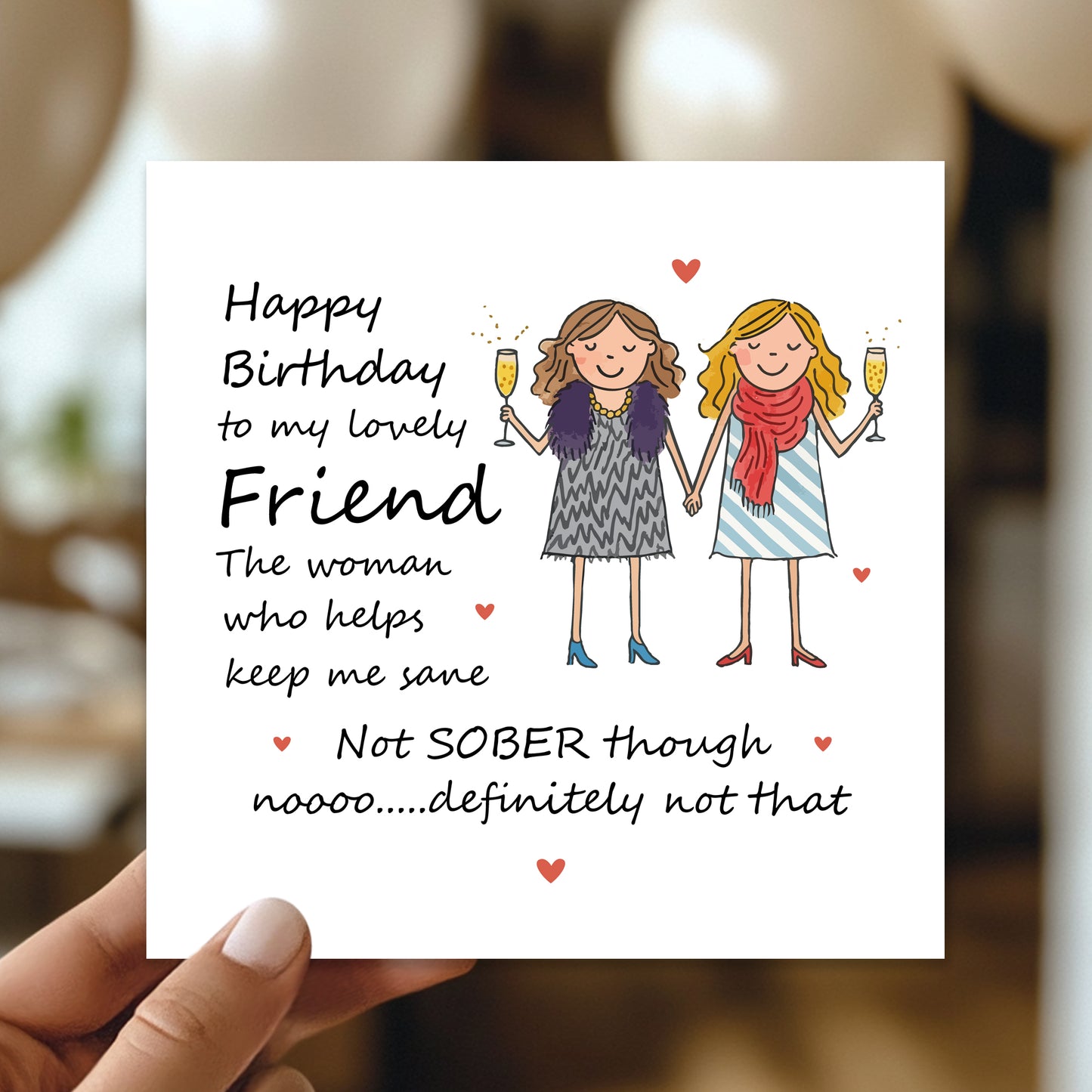 Happy Birthday Card For Lovely Friend Funny Card For Friend