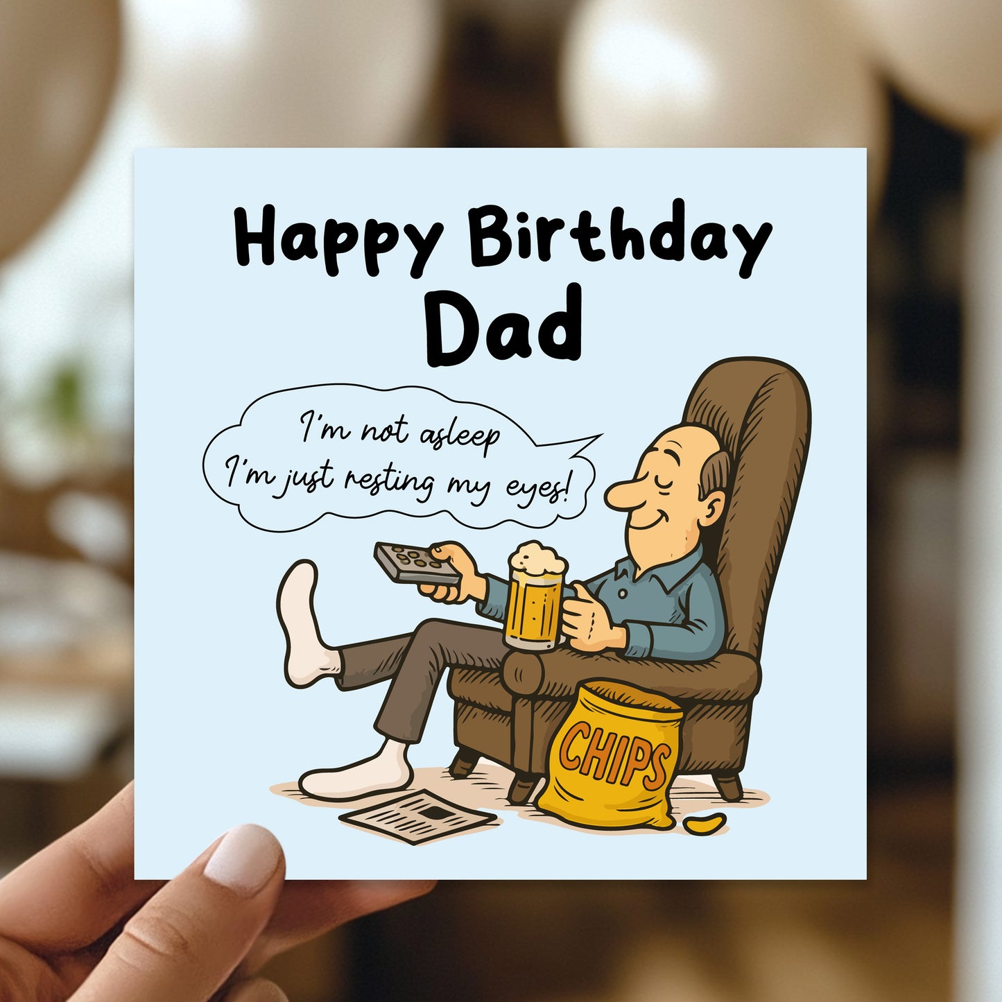 Cards For Dad For Birthday Funny Joke Dad Card With Envelope