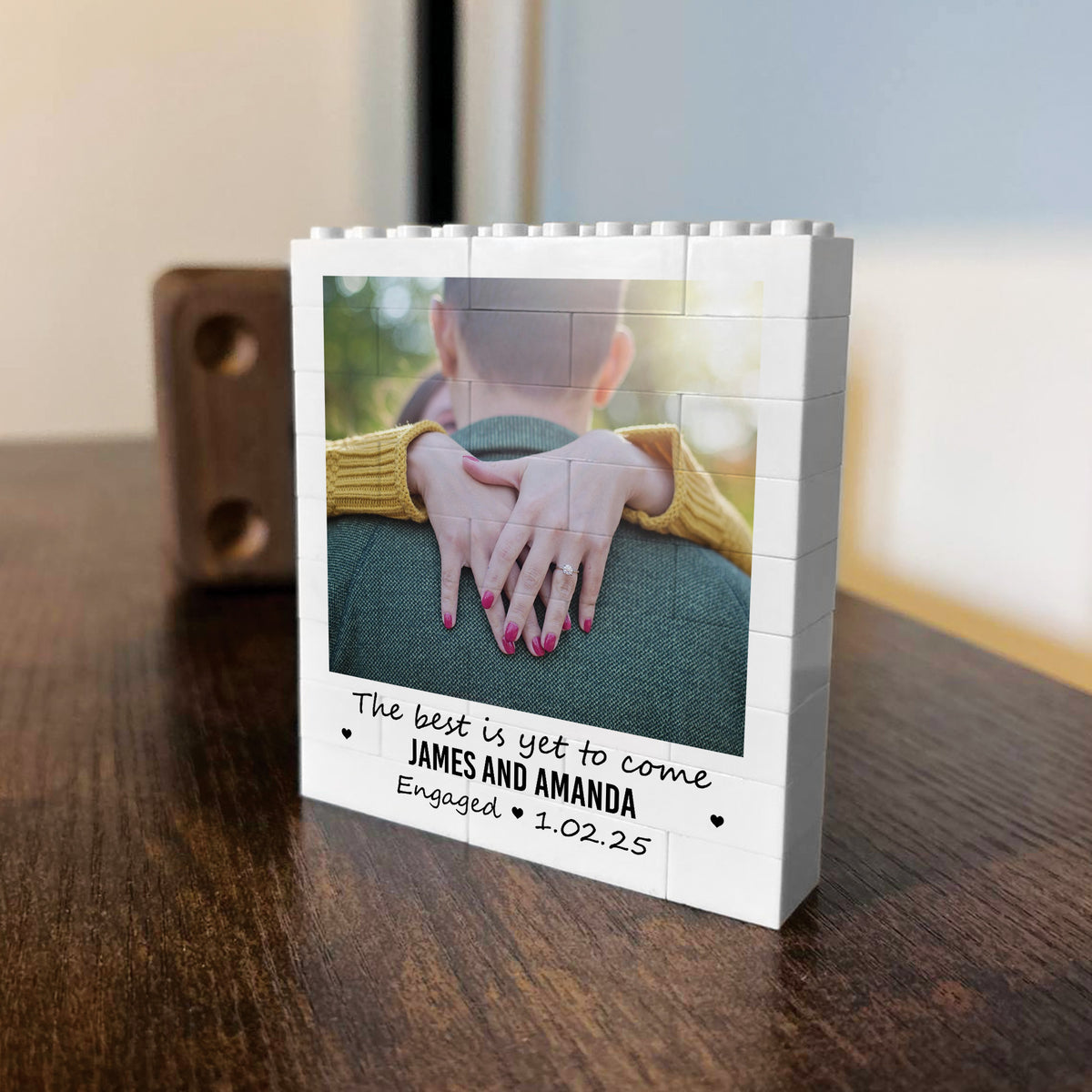 Personalised Engagement Gift For Fiance Wedding Couple Present