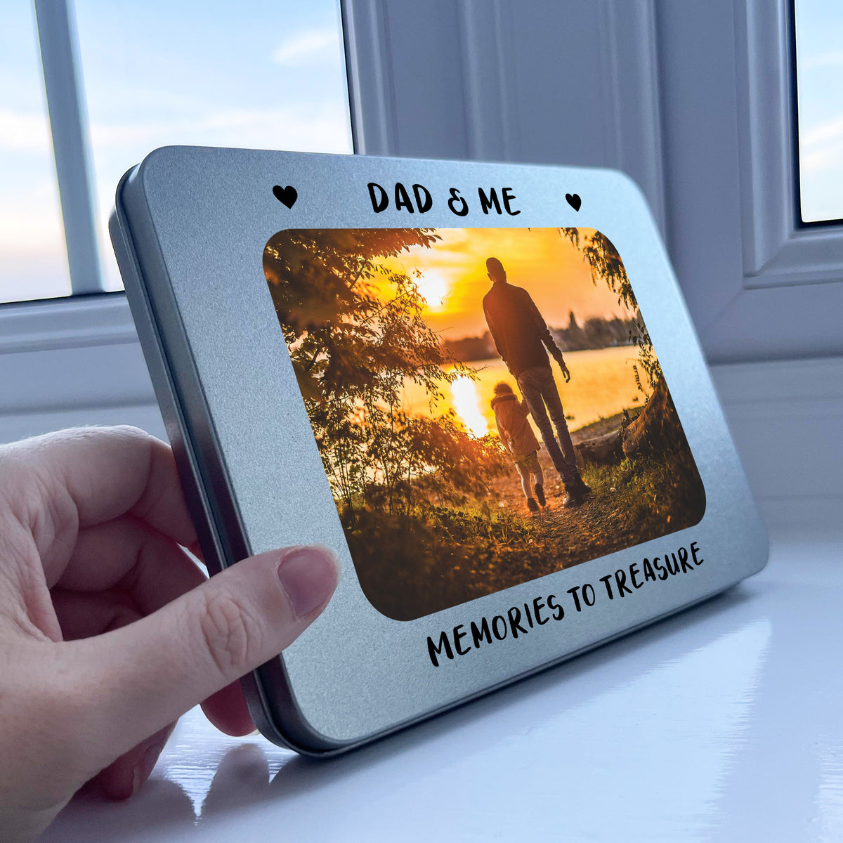 Dad Gift For Birthday Photo Storage Box Personalised Gift