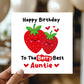 Birthday Card For Auntie Happy Birthday To The Berry Best Auntie