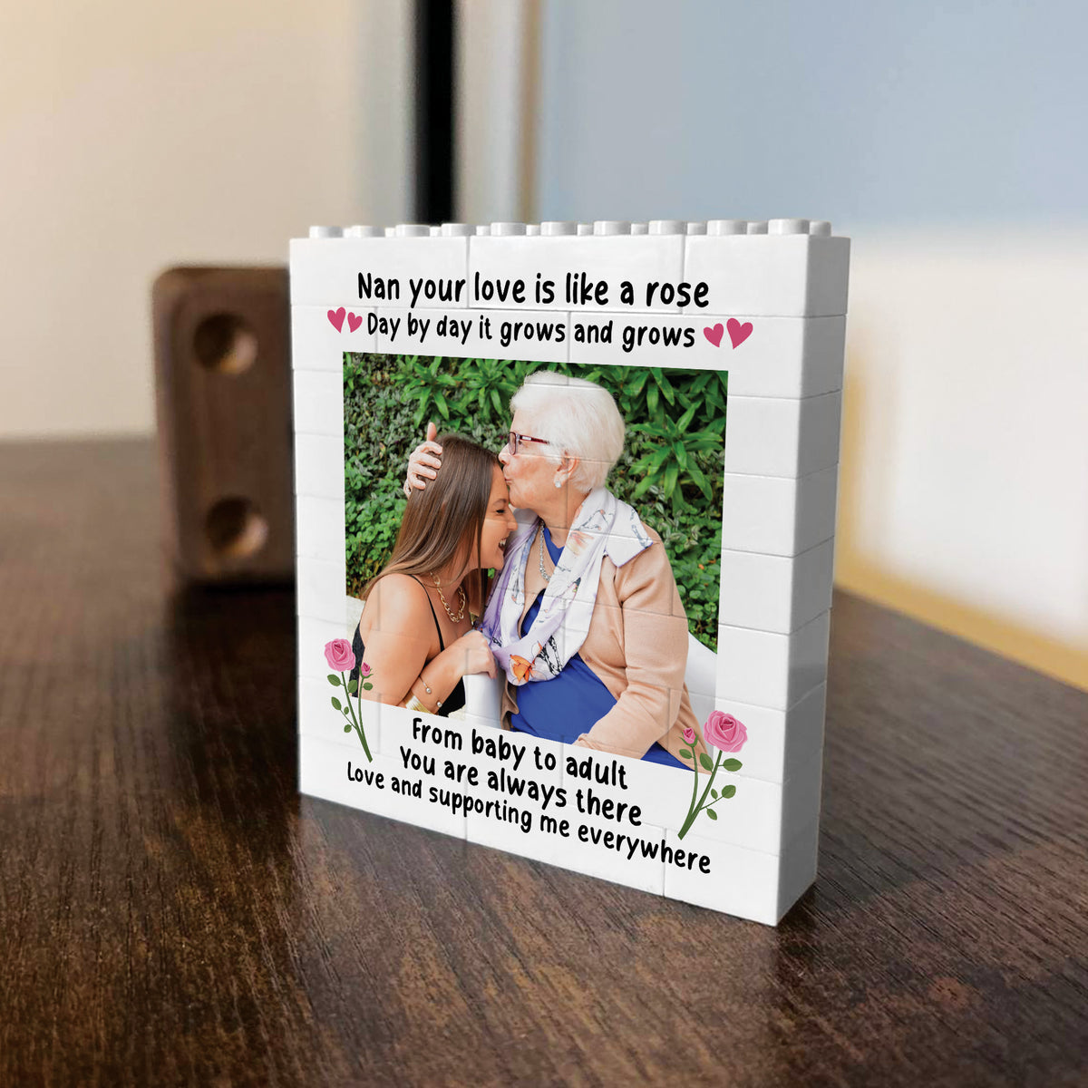 Personalised Gift For Nan For Mothers Day Birthday Photo Block