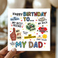 Novelty Happy Birthday Card For Dad My Rock My Hero Card