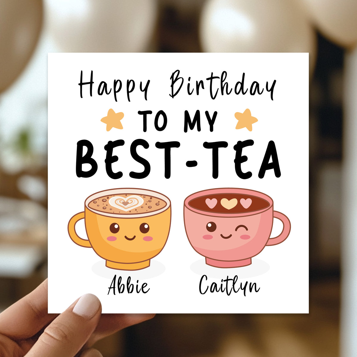 Funny Happy Birthday Card For Best Friend With Kraft Envelope