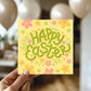 Colourful Easter Card Cute Easter Card Happy Easter Card