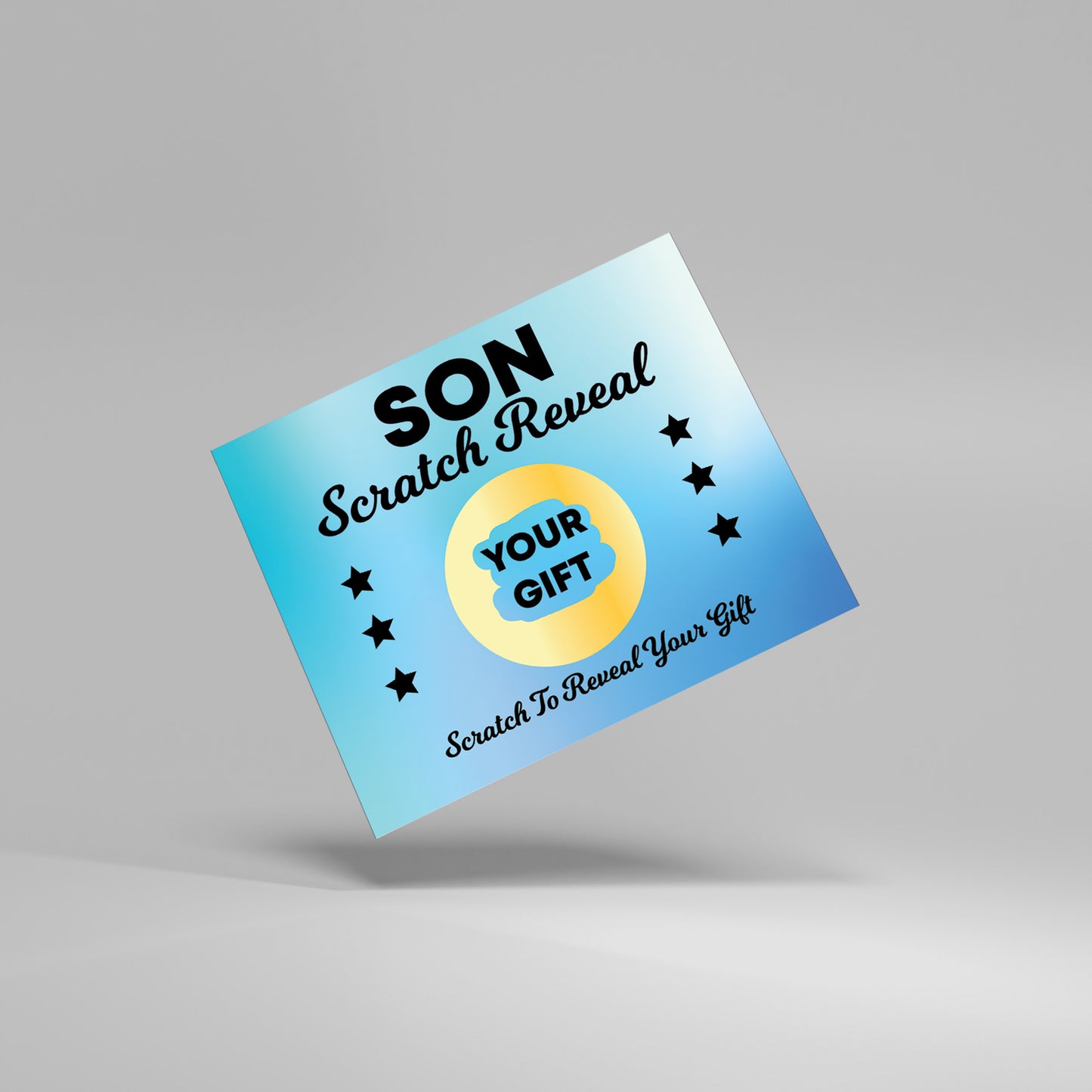 Son Scratch Card Gift Reveal For Birthday Son Card Scratch off