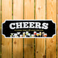 Cheers Plaque Bar Accessories for Home Pub Outside Decoration