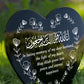 Muslim Islamic Memorial Plaque For Husband Acrylic Heart Stake