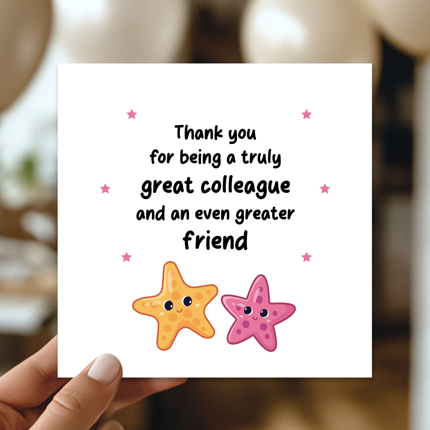 Colleague Card To Say Thank You Card For Great Colleague