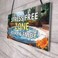 Hot Tub Stress Free Zone Novelty Hot Tub Accessories For Garden