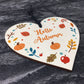 HELLO AUTUMN Sign Autumn Sign Novelty Autumn Accessories Heart