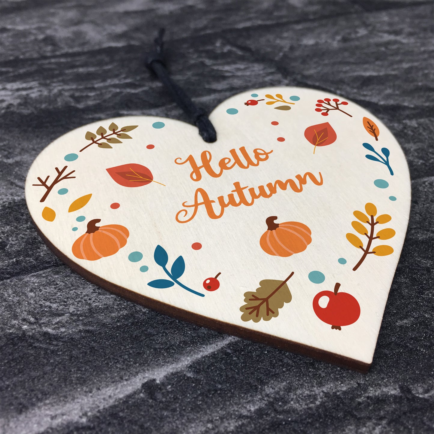 HELLO AUTUMN Sign Autumn Sign Novelty Autumn Accessories Heart