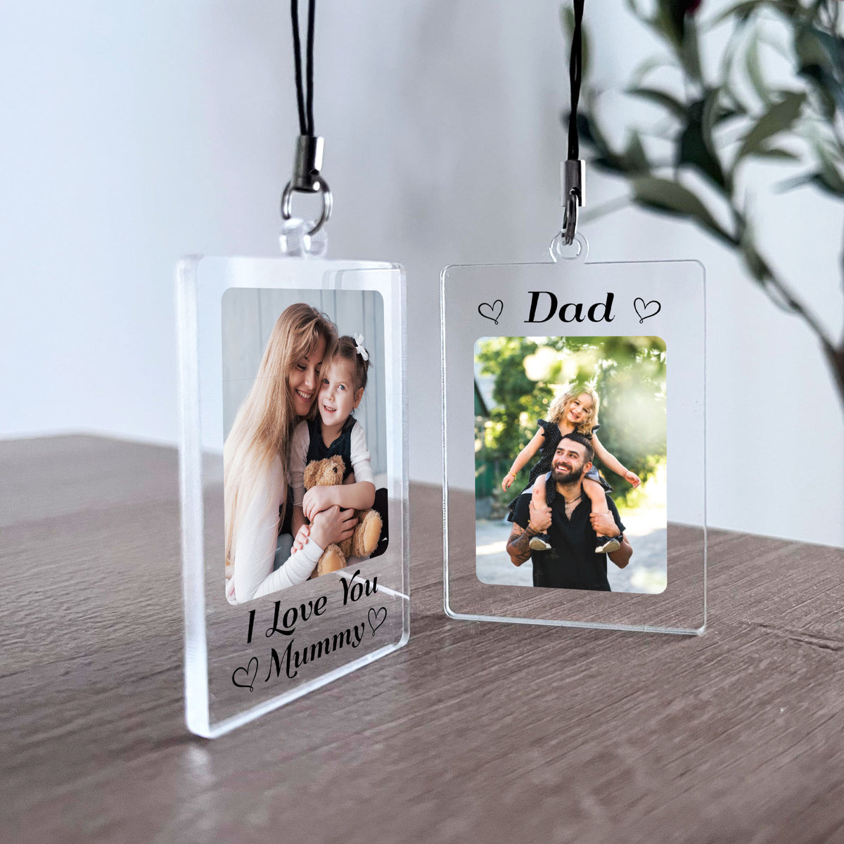 Dad Keyring Gifts Personalised Dad Photo Keychain Birthday