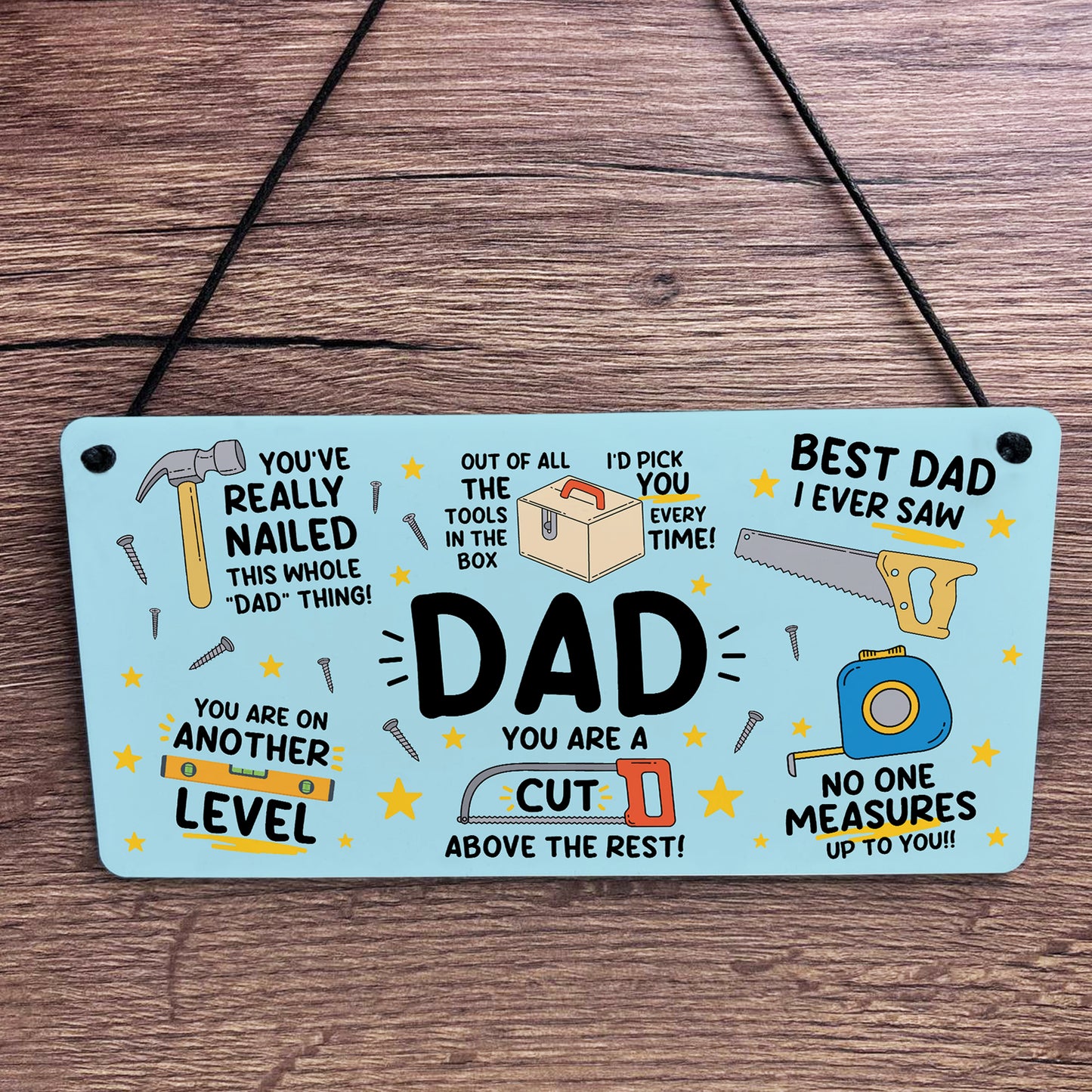 Fathers Day Birthday Gift For Dad Funny Hammer Tools DIY Dad