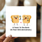 Funny Anniversary Card For Couple Toast To You 10th Anniversary