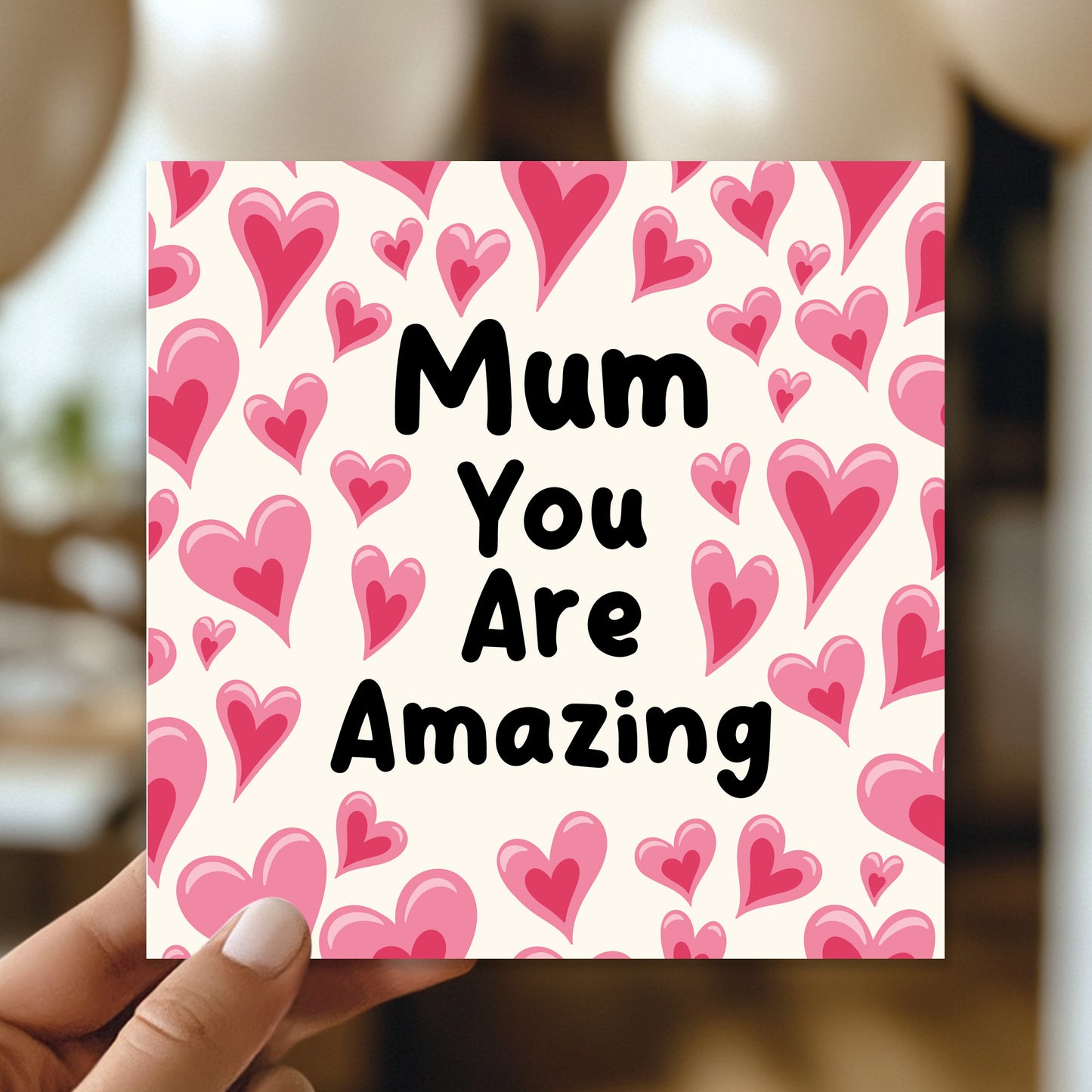 Mothers Day Card Mum Card With Envelope Mum Cards From Daughter