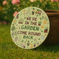 Garden Sign For Outdoor We're In The Garden Sign Wall Mounted