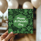 St Patricks Day Card Irish Shamrock Card for Family and Friends