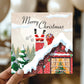 Merry Christmas Seasons Greetings Card For Friends Family