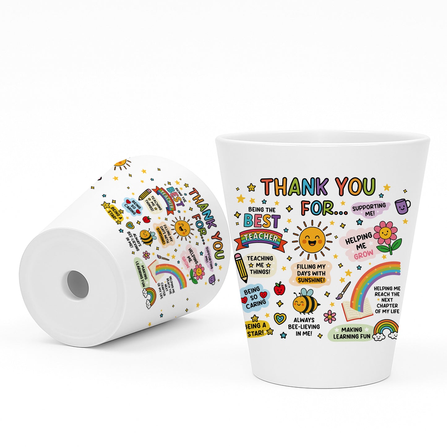 Thank You Gift For BEST TEACHER GIFT Plant Pot 10cm x 9cm Gift