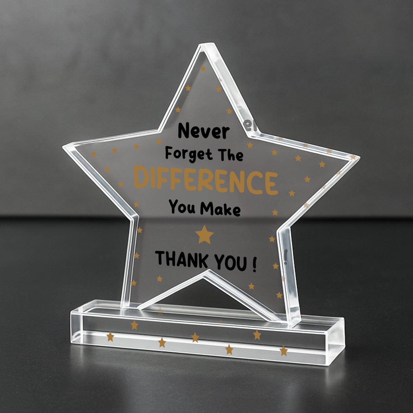 Thank You Gifts Never Forget the Difference You Make Plaque